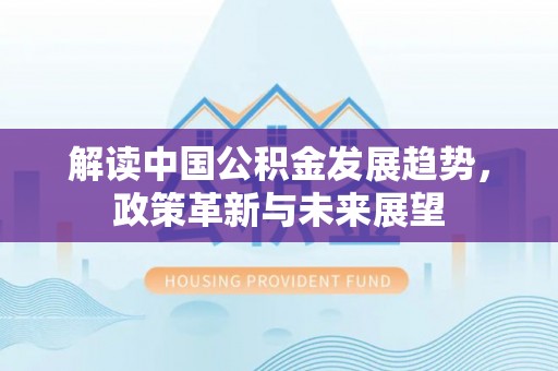 平果解读中国公积金发展趋势，政策革新与未来展望