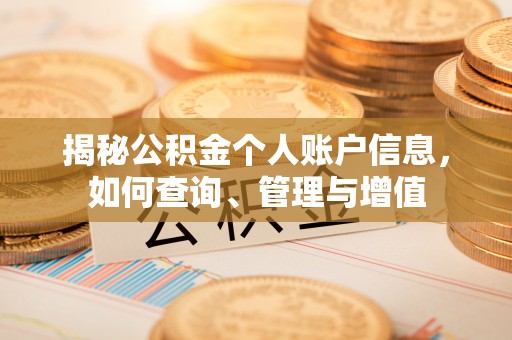 平果揭秘公积金个人账户信息，如何查询、管理与增值