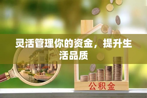 平果灵活管理你的资金，提升生活品质