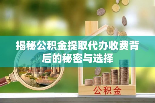 平果揭秘公积金提取代办收费背后的秘密与选择