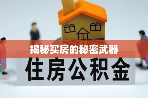 平果揭秘买房的秘密武器