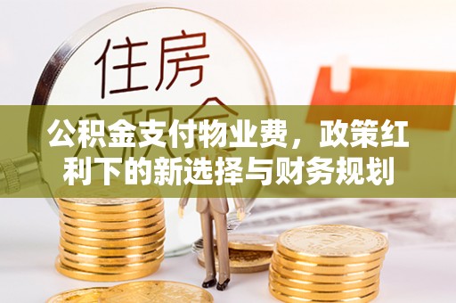 平果公积金支付物业费，政策红利下的新选择与财务规划