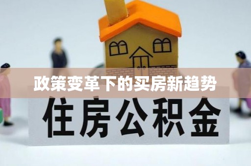 平果政策变革下的买房新趋势