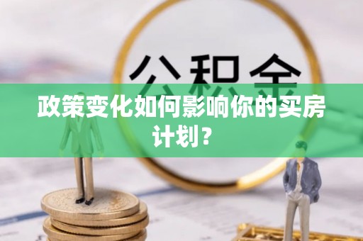 平果政策变化如何影响你的买房计划？
