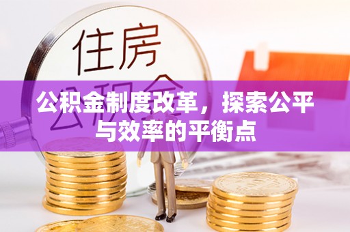平果公积金制度改革，探索公平与效率的平衡点