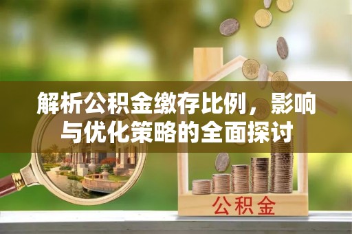 平果解析公积金缴存比例，影响与优化策略的全面探讨