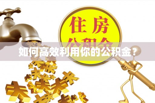 平果如何高效利用你的公积金？