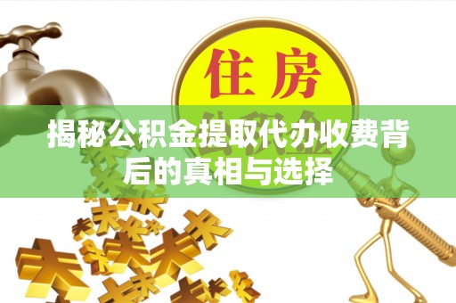 平果揭秘公积金提取代办收费背后的真相与选择
