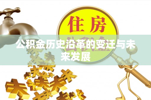 平果公积金历史沿革的变迁与未来发展